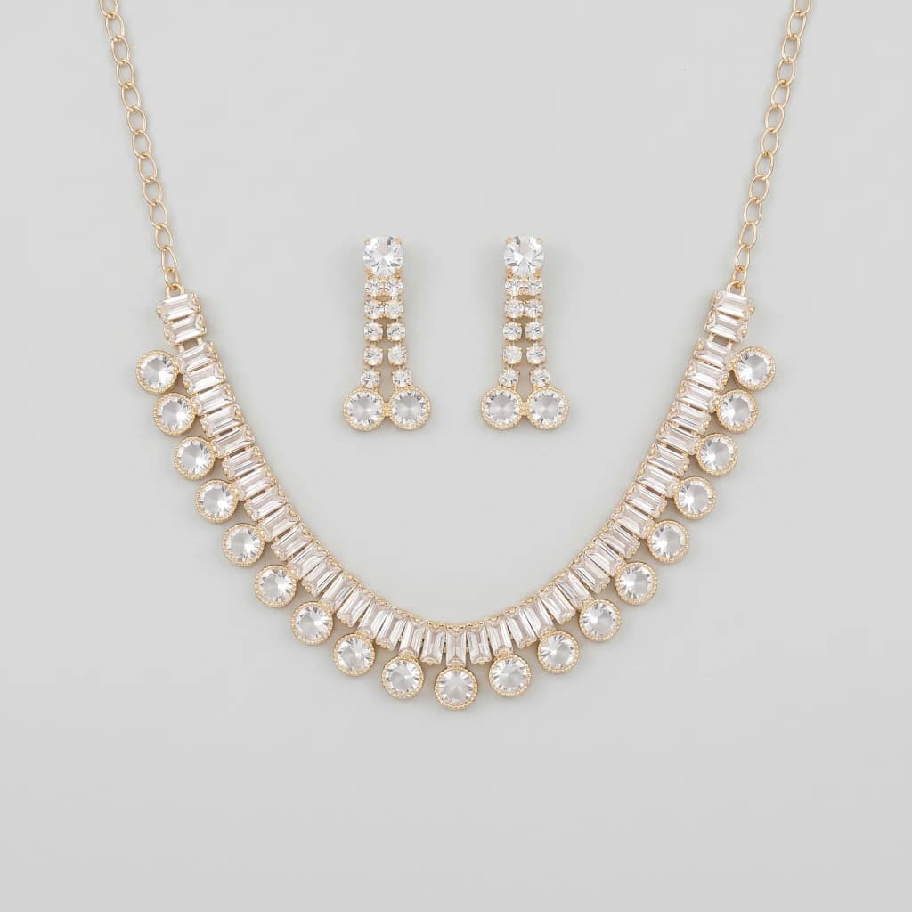 Aiswarya Diamond Suite Necklace Set image 2