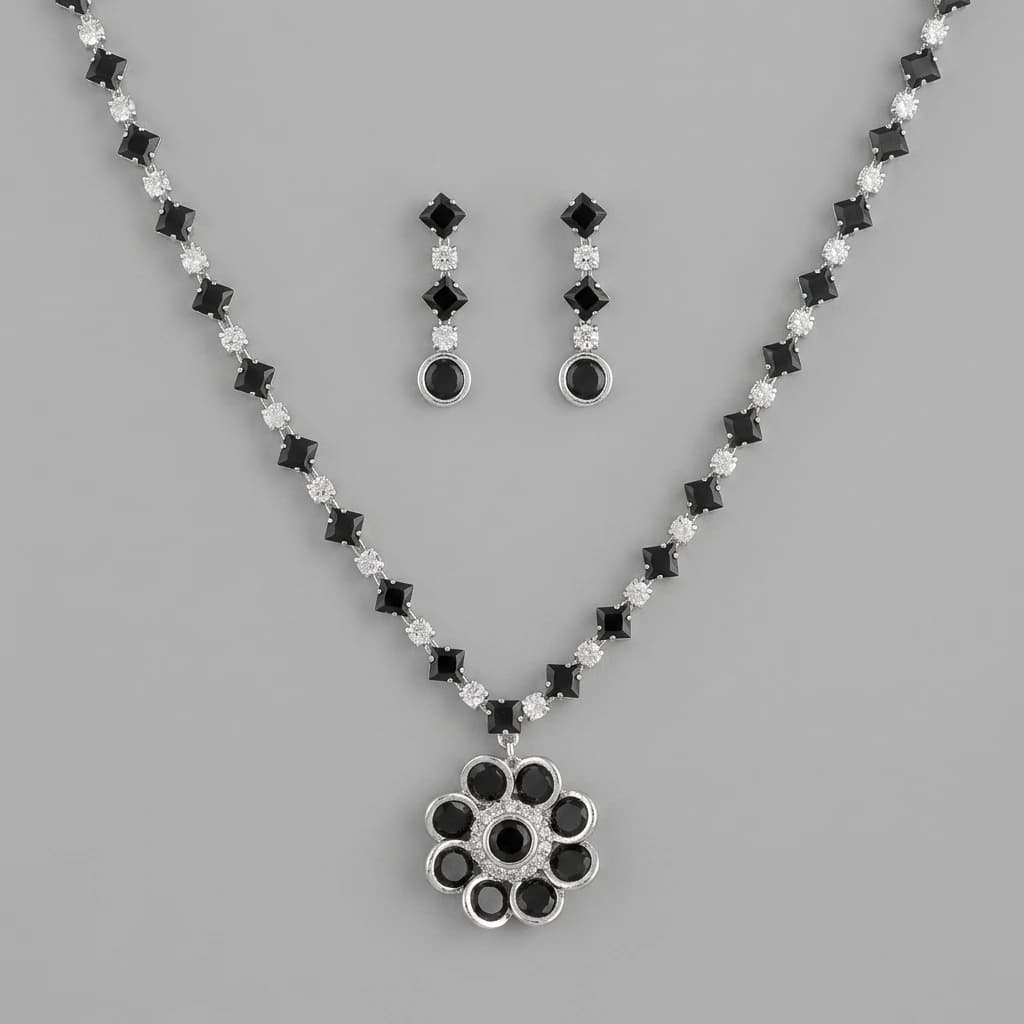 Iniya Midnight Flora Necklace Set image 1