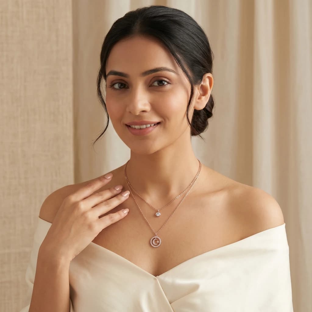 Maya Celestial Layered Necklace image 1
