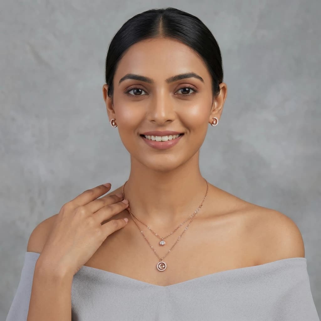 Maya Celestial Layered Necklace image 3