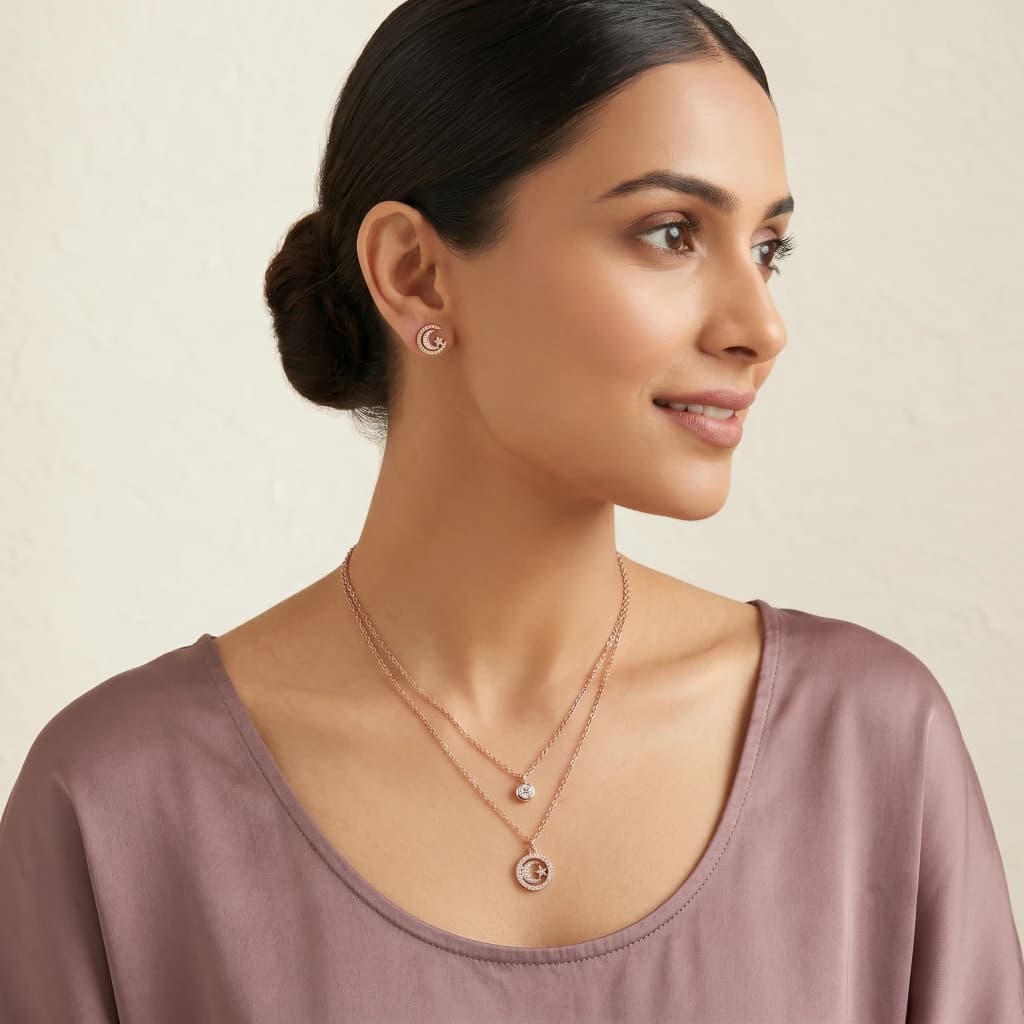 Maya Celestial Layered Necklace image 4