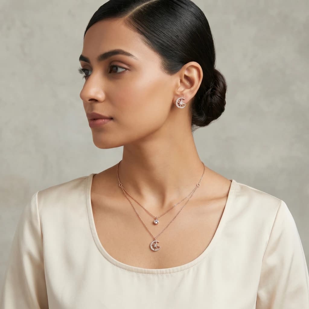 Chandni Lunar Layered Necklace image 3