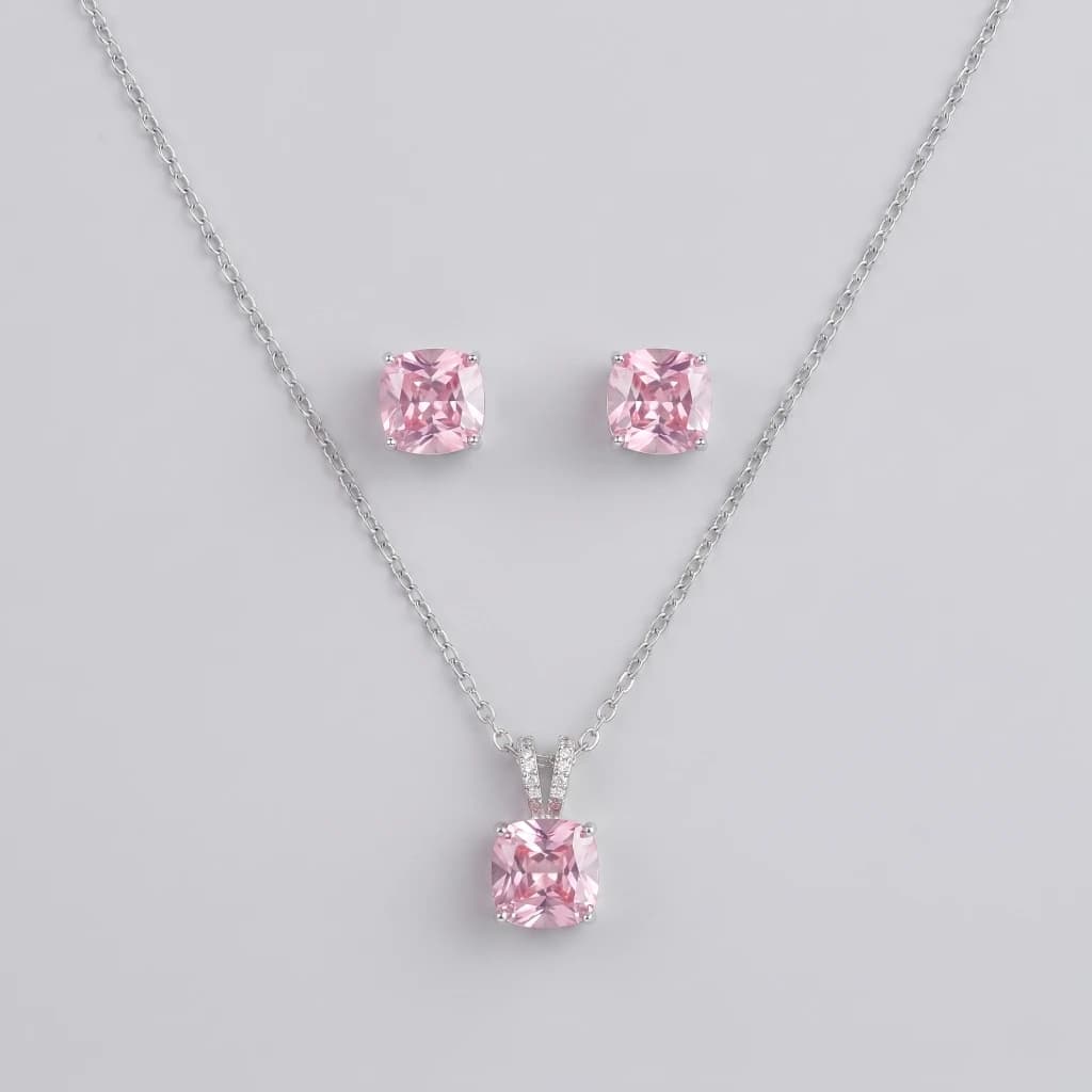 Miya Rose Petal Royale Necklace & Earring Set image 1