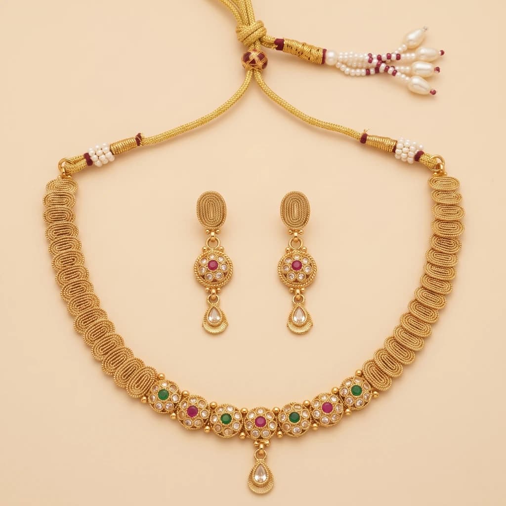 The Vedika Heritage Choker Set image 2