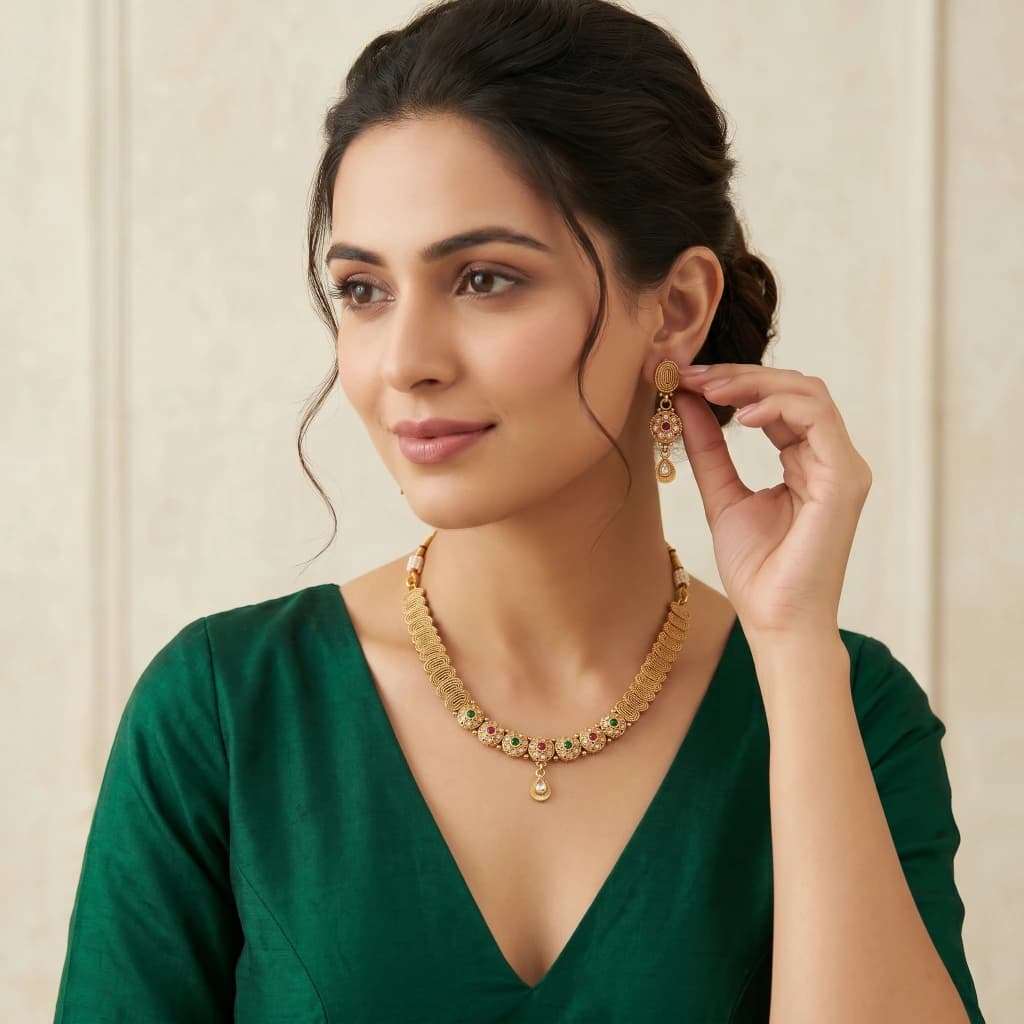 The Vedika Heritage Choker Set image 3