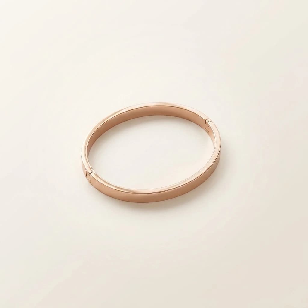 Rose Gold Minimalist Openable Kada image 2
