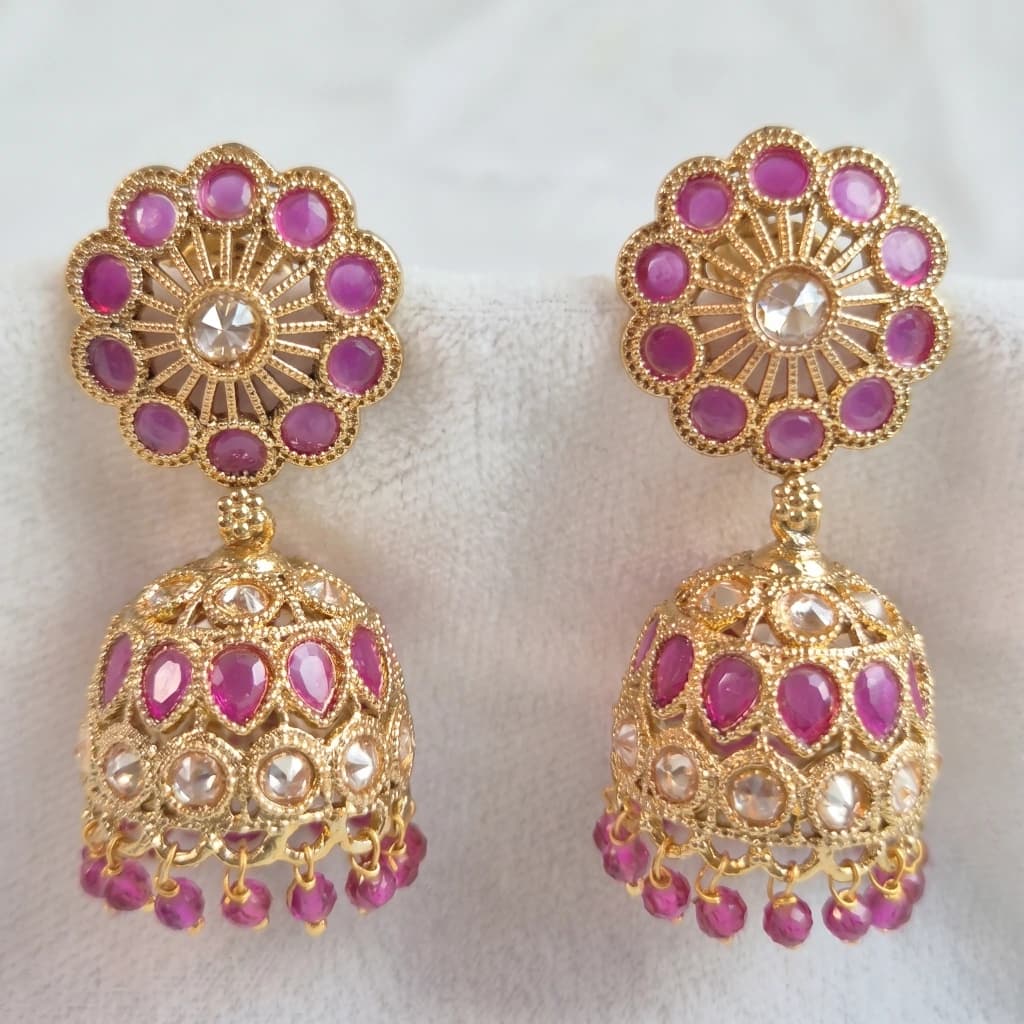 Royale Ruby Heritage Jhumkas image 1