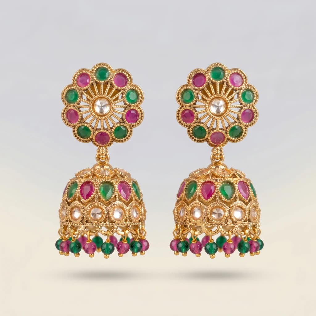 Veda Heritage Jhumkas image 3