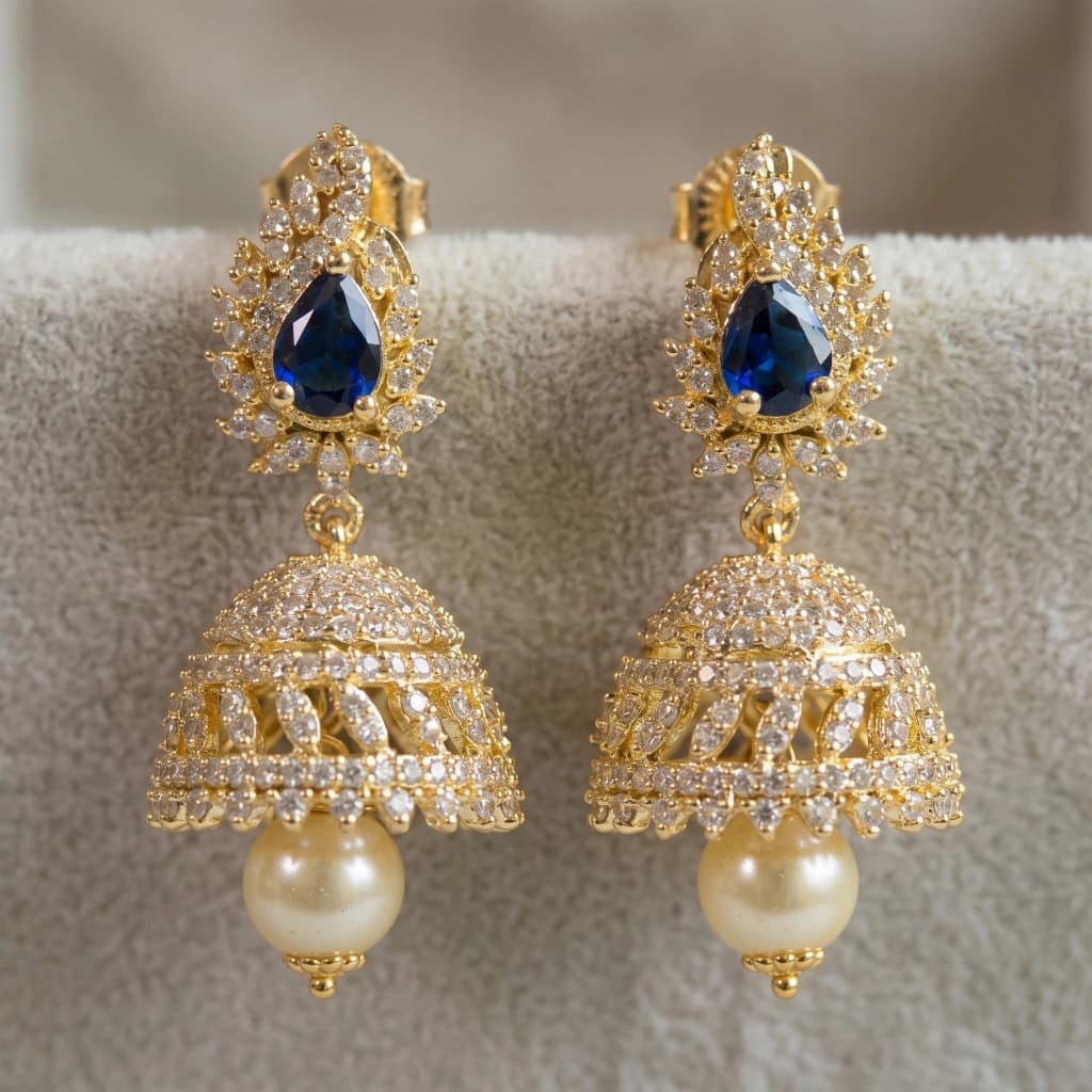 Azure Royale Heritage Jhumkas image 1