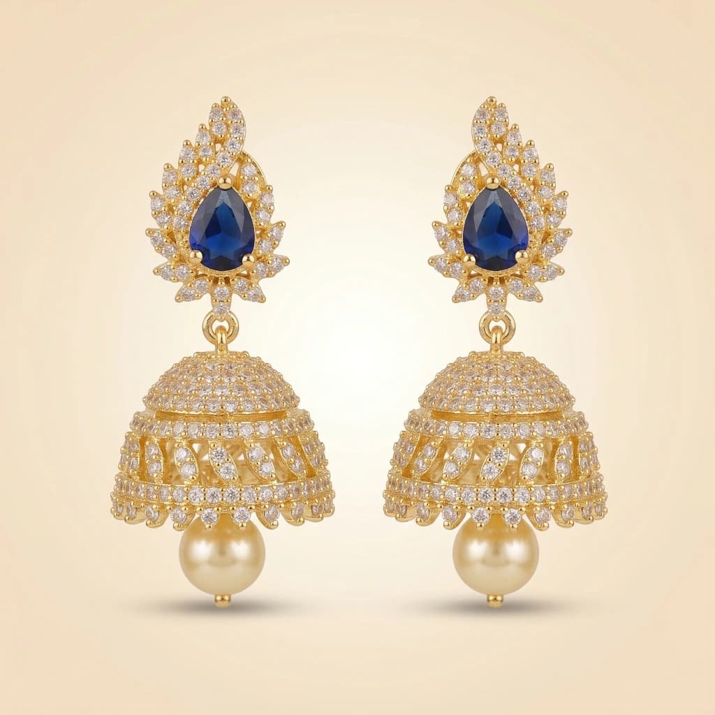 Azure Royale Heritage Jhumkas image 3