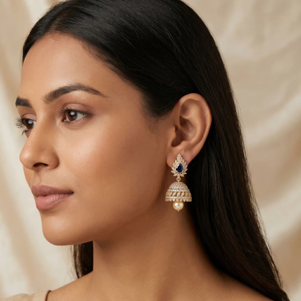 Azure Royale Heritage Jhumkas image 2