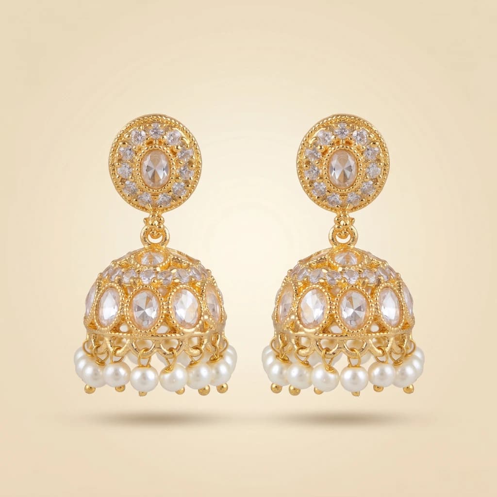 Noor Pristine Jhumkas image 1