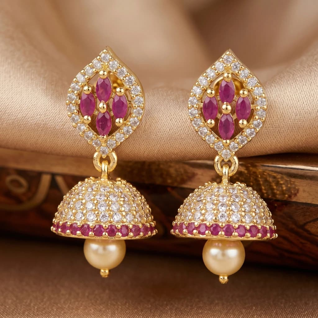 Nitya Ruby Jhumkas image 1