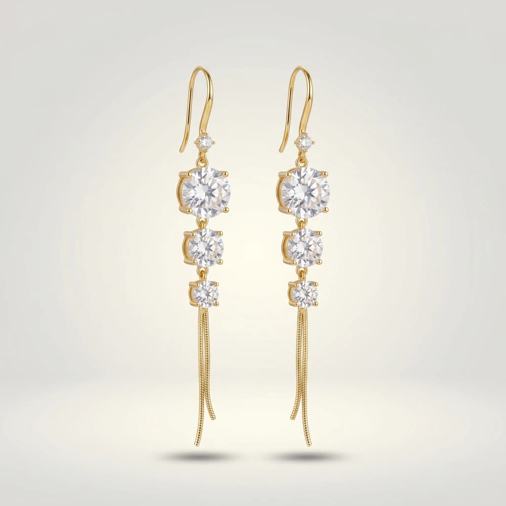Diya Radiant Tassel Drops image 1