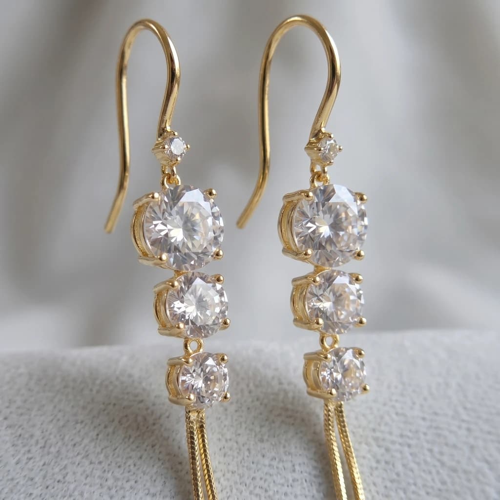 Diya Radiant Tassel Drops image 3