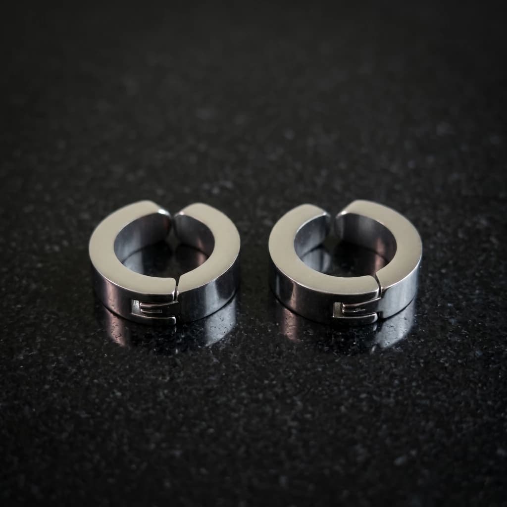 QDORA Silver Stainless Steel Non Pierced Earrings image 2