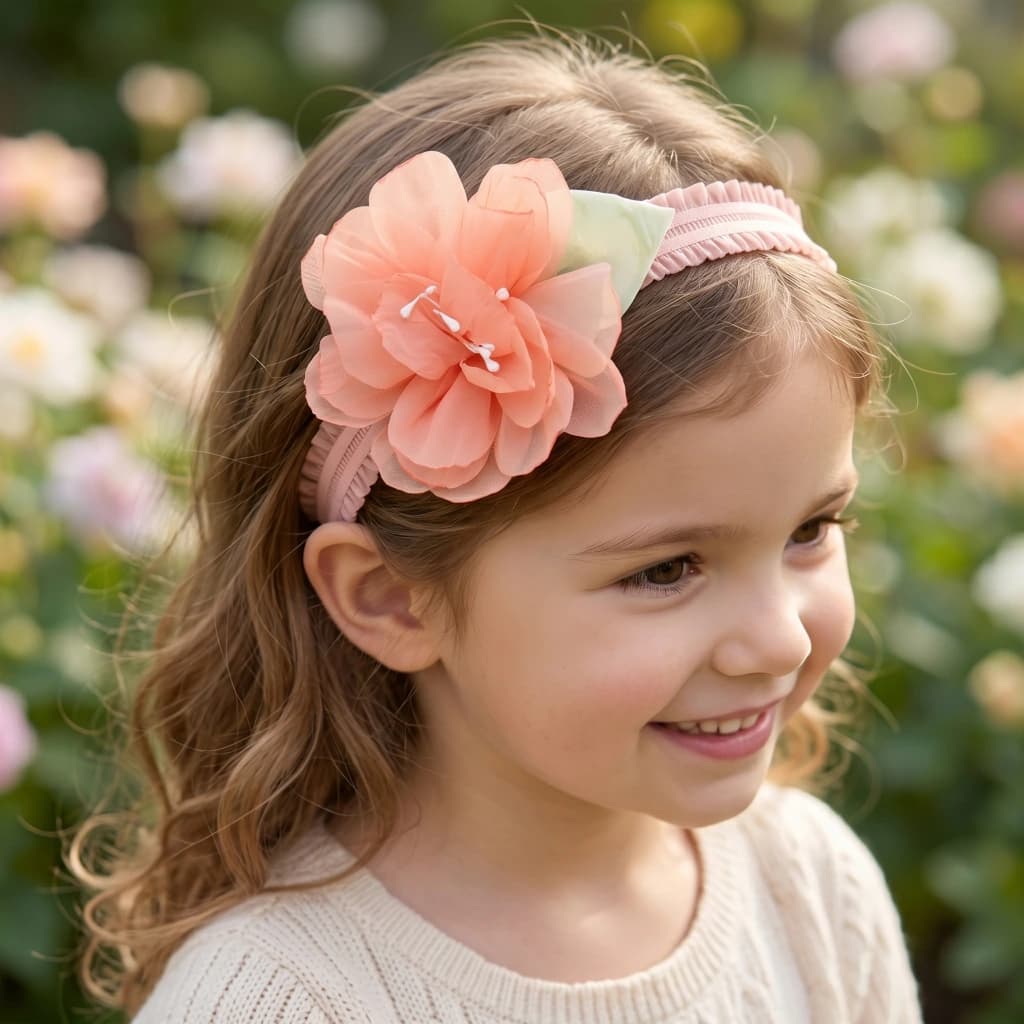 QDORA Yellow Flower Elastic Headband image 1
