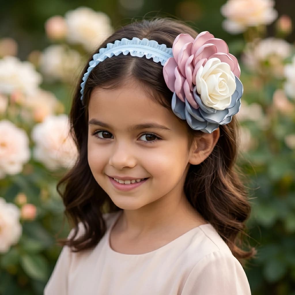 QDORA Multicolor Floral Fabric Headband image 1