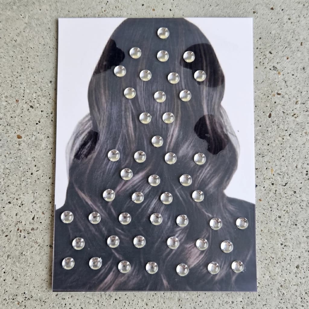 QDORA Clear Crystal Stone Hair Stickers image 1