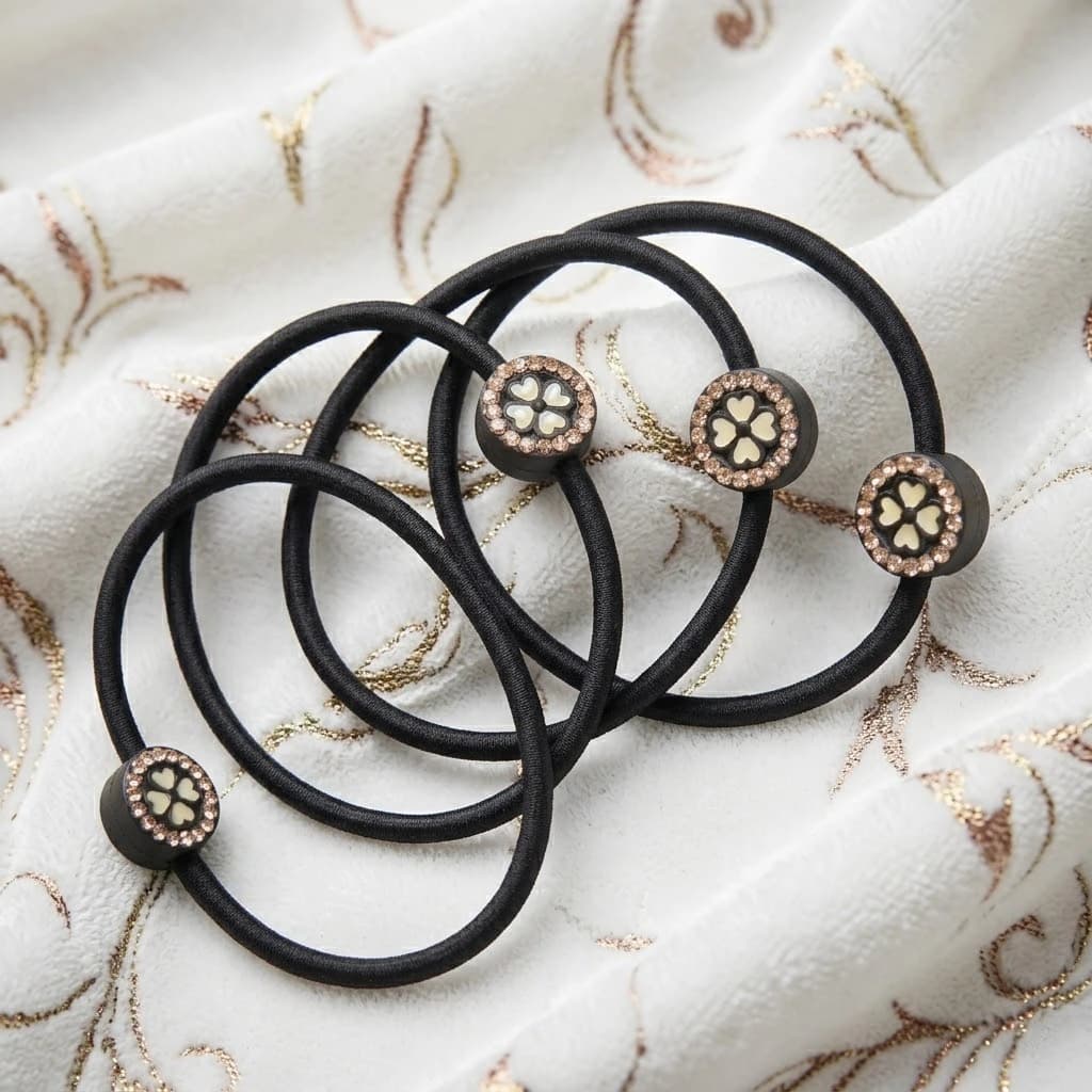 QDORA Champagne Satin Silk Scrunchie image 1
