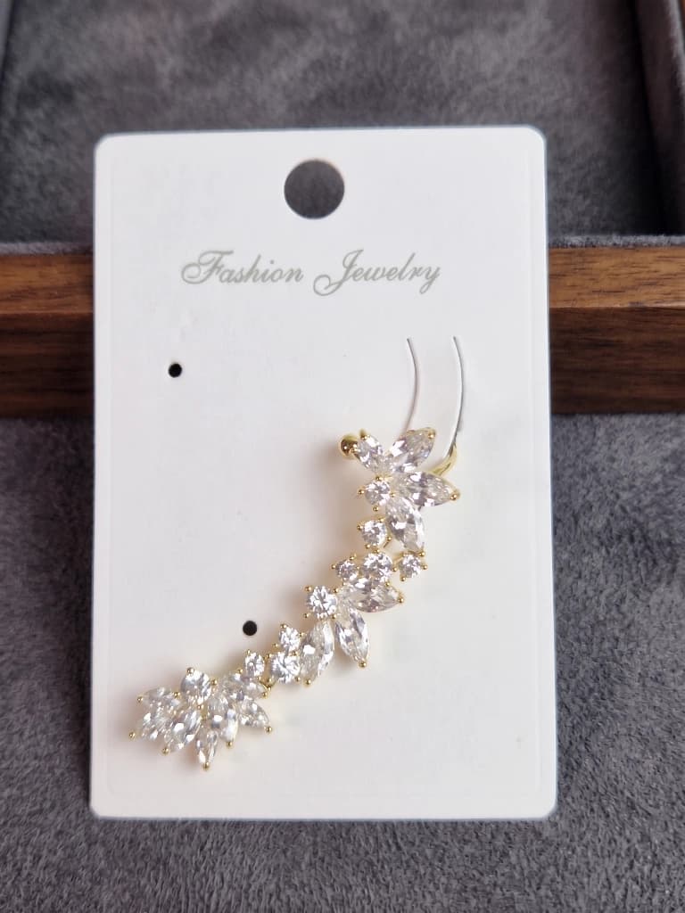 QDORA Gold Marquise Crystal Floral Climber image 1